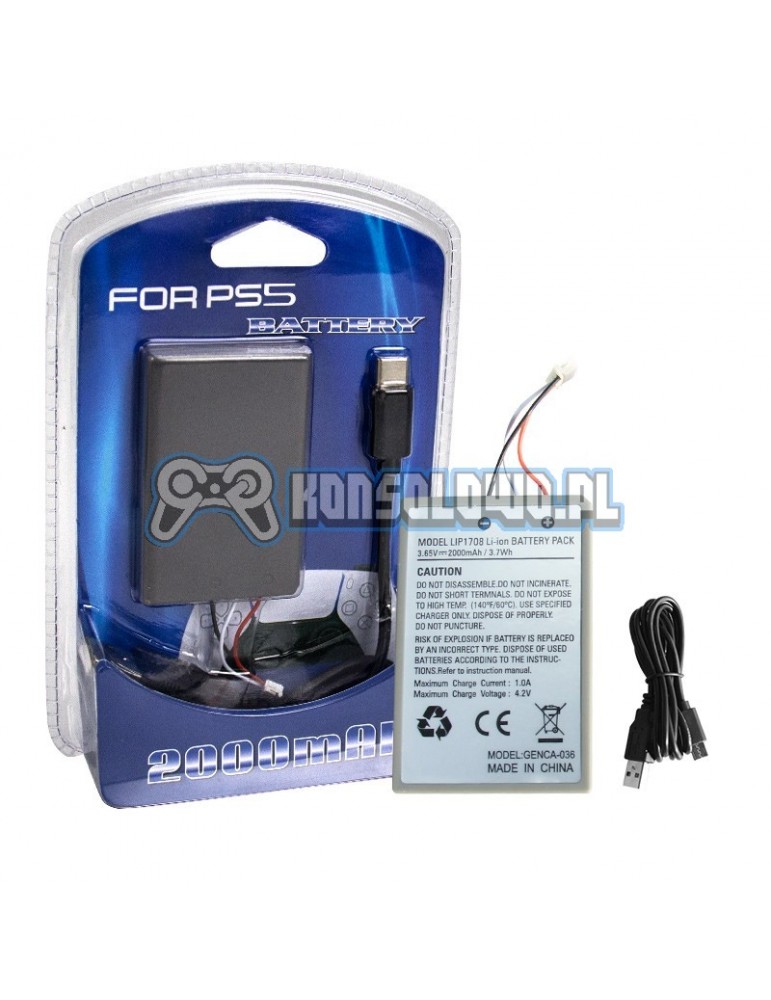 Bateria LIP1708 2000mAh kontrolera Dualsense PlayStation 5 PS5