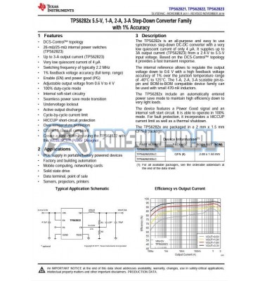 Integrated circuit voltage regulator Texas Instrument TPS62822DLCT