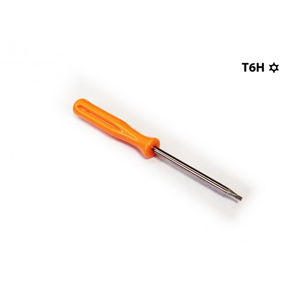 Precision Torx T6 T6H screwdriver with a security hole