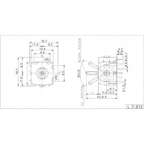 Analog V18 3D FJM10K RSF kontroler Xbox One Series PS4 Dualshock