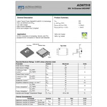 IC Alpha & Omega Semiconductor 7518 AON7518 N-channel Mosfet  30V 24A