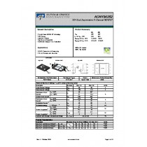 Integrated circuit 30V Dual Asymmetric N-Channel MOSFET Alpha & Omega AONY36354