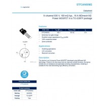 Mosfet tranzystor ST STF24N60M2 24N60M2 N-channel 600V 18A
