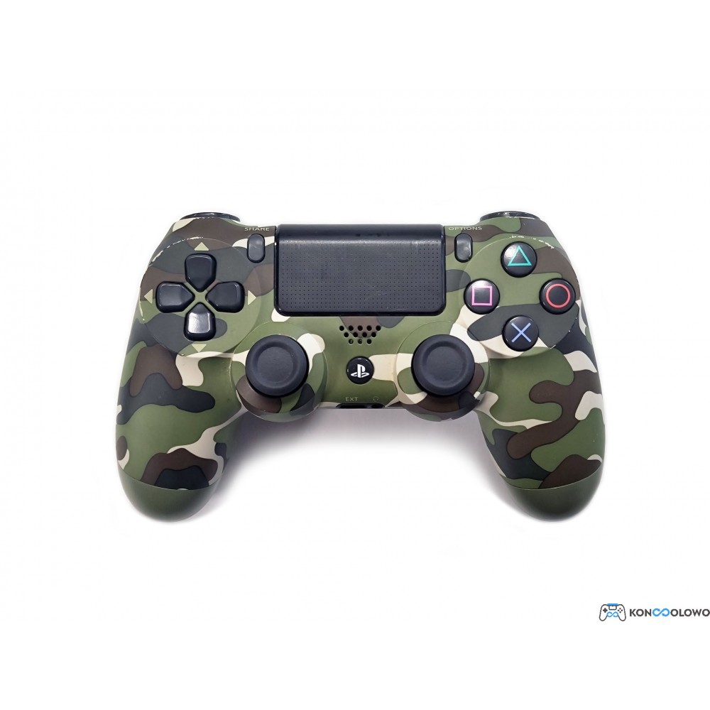 Oficjalny bezprzewodowy pad kontroler Sony Dualshock 4 V2 Green Camouflage Moro Zielony