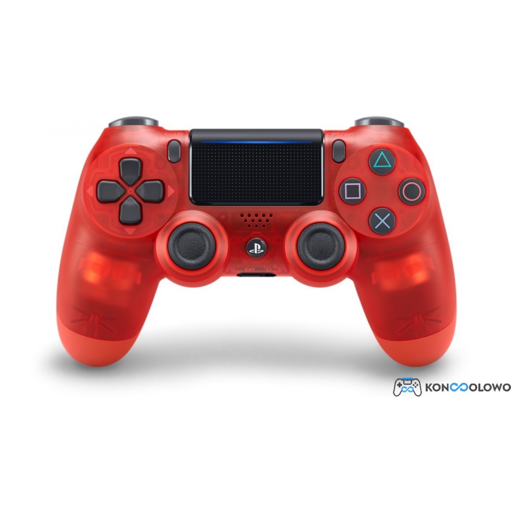 Oficjalny bezprzewodowy pad kontroler Sony Dualshock 4 V2 Translucent Red