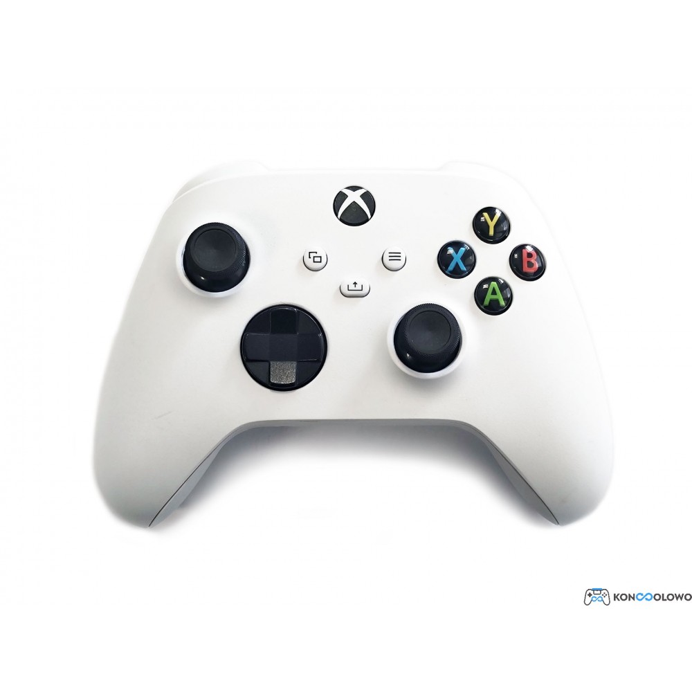 Oficjalny bezprzewodowy pad kontroler Microsoft Xbox Series model 1914 Robotic White Biały