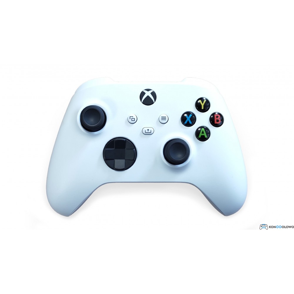 Oficjalny bezprzewodowy pad kontroler Microsoft Xbox Series model 1914 Robotic White Biały