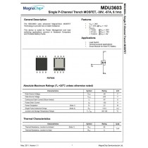 Układ mosfet P-channel 30V 67A tranzystor MagnaChip MDU3603