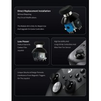 Analogi joysticki magnetyczne GuliKit 720 Tension NS55 zestaw grzybki Dualsense PS5
