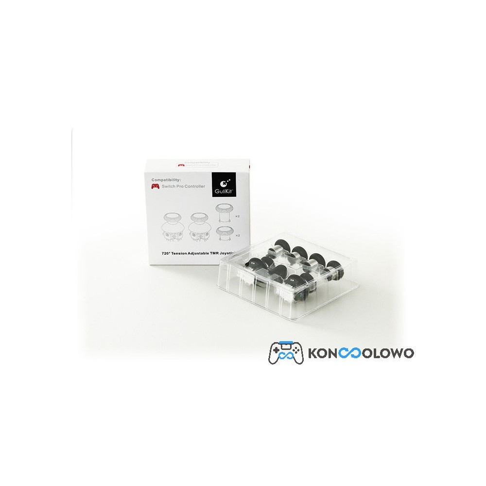 Analogi joysticki magnetyczne GuliKit 720 Tension NS55 zestaw grzybki Switch PRO Controller