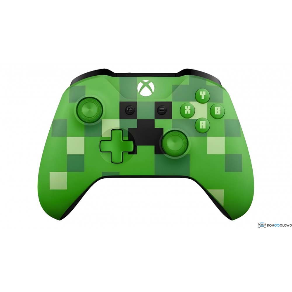 Oficjalny bezprzewodowy pad kontroler Microsoft Xbox One S Model 1708 Minecraft Creeper