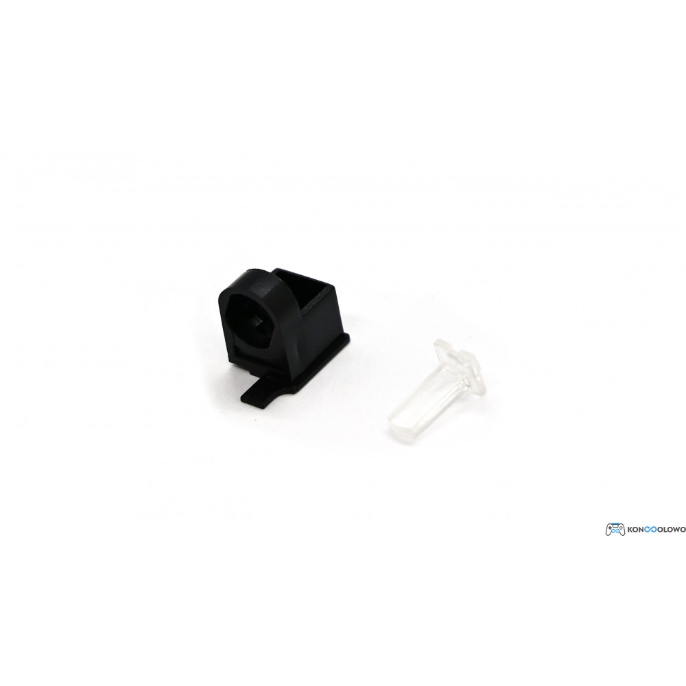 Plastic hinge pin housing lock for Nintendo DS XL consoles