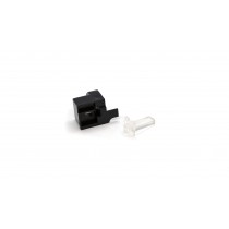 Plastic hinge pin housing lock for Nintendo DS XL consoles