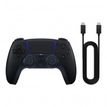 Oficjalny bezprzewodowy pad Dualsense kontroler Sony PlayStation PS5 Midnight Black + Przewód USB-C