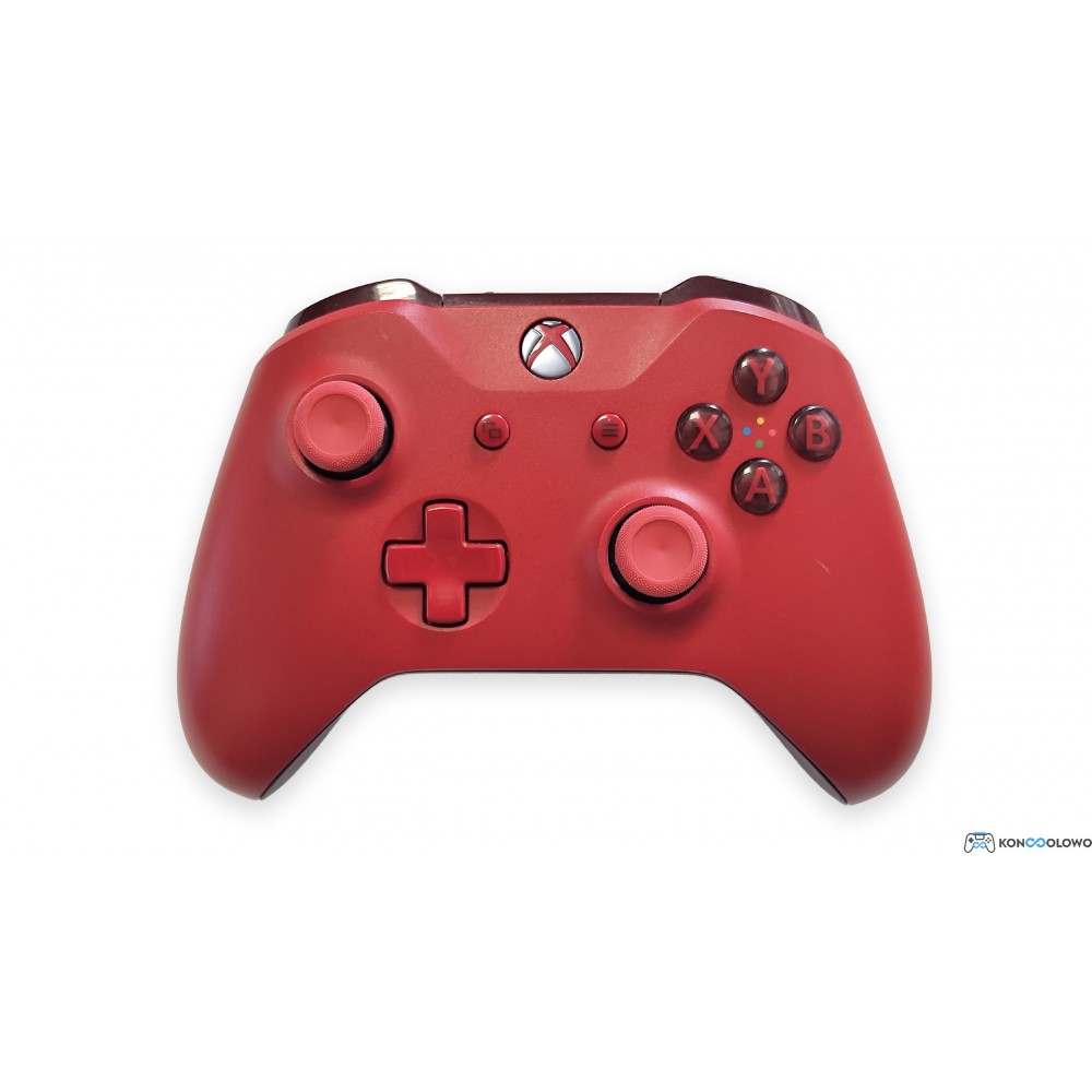 Oficjalny bezprzewodowy pad kontroler Microsoft Xbox One S Model 1708 Red Czerwony