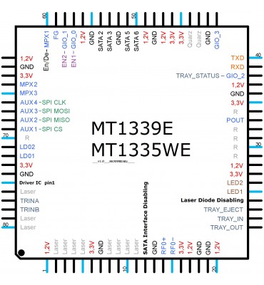 MT1339E+MX25L2005MC for xBox 360 SLIM DRIVES 