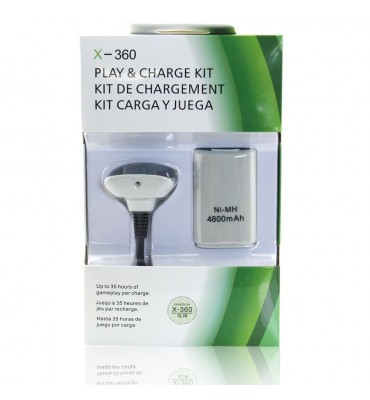 4800mAh Battery and USB Charger Cable for Xbox 360