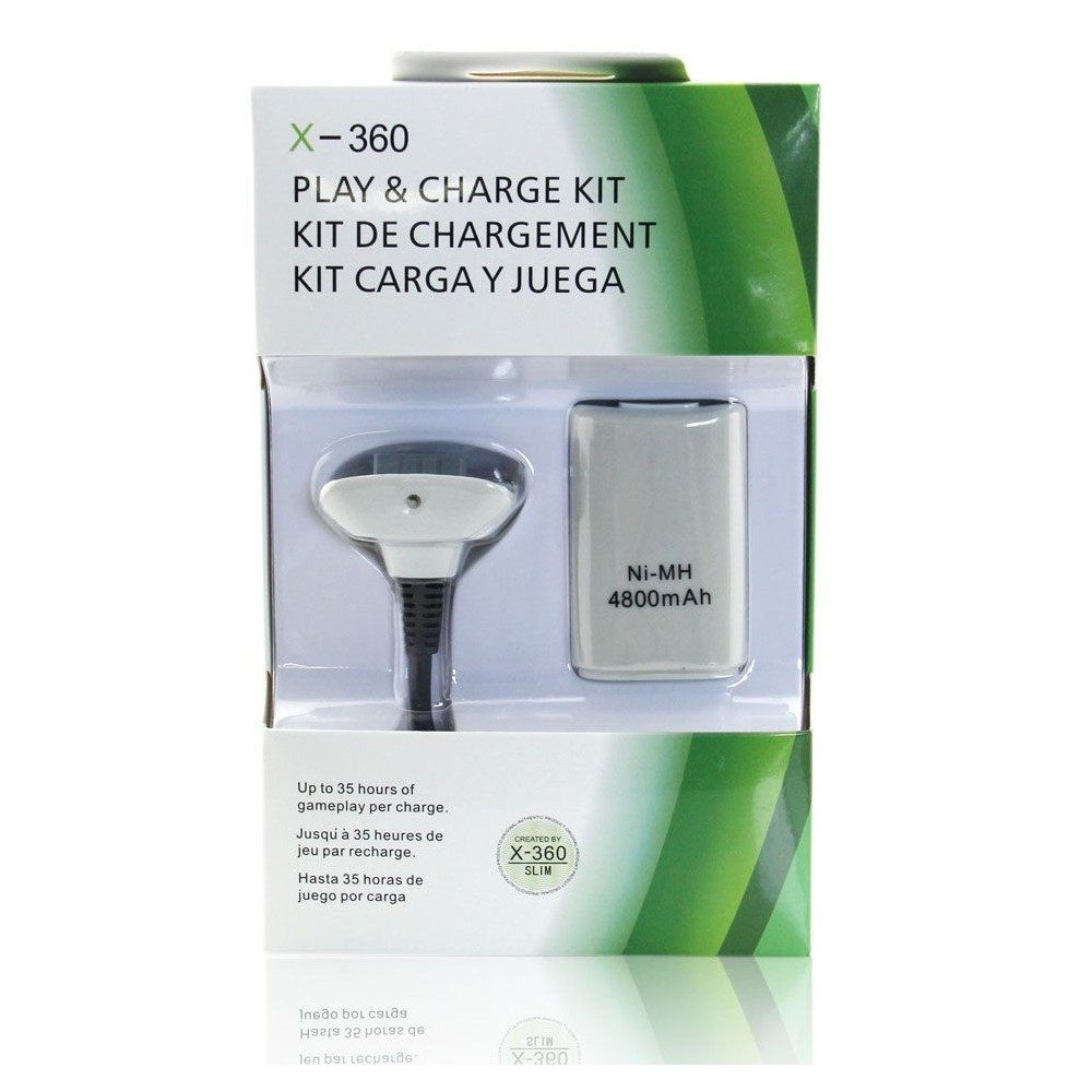 Bateria akumulator 4800 mAh kabel Play And Charge kontroler Xbox 360