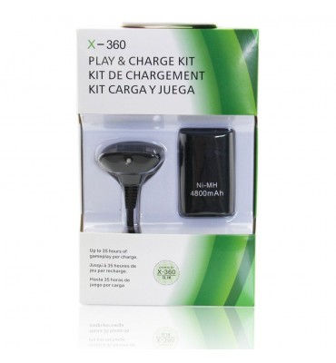 Bateria akumulator 4800 mAh kabel Play And Charge kontroler Xbox 360