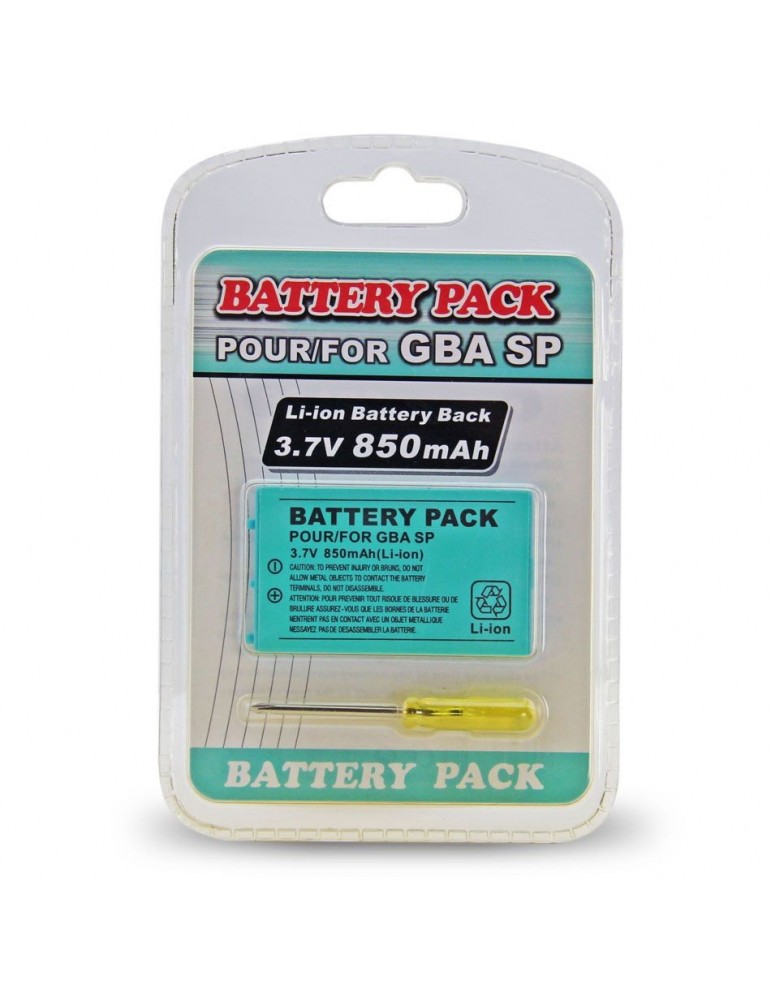Battery Pack 800 mAh for Game Boy Advance SP