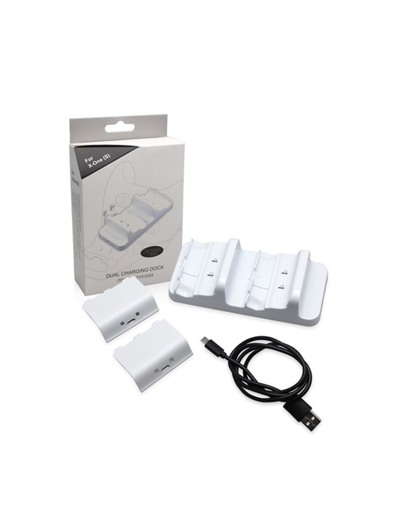 Ładowarka DOBE biała 2x bateria akumulator Xbox One S X