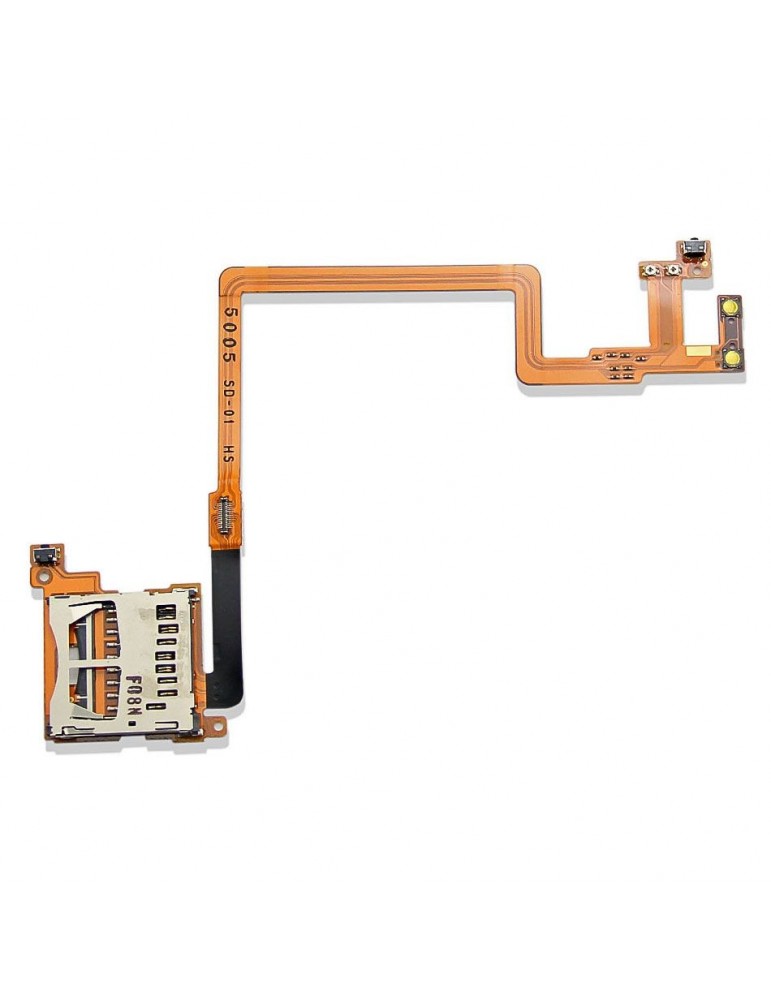 SD card socket with connect ribbon cable for Nintendo DSi
